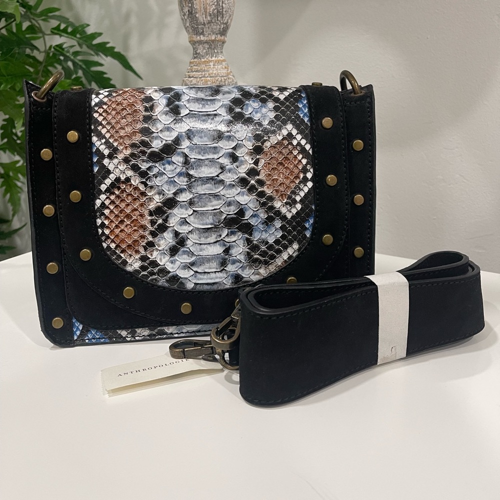 Anthropologie Snake Skin Bag